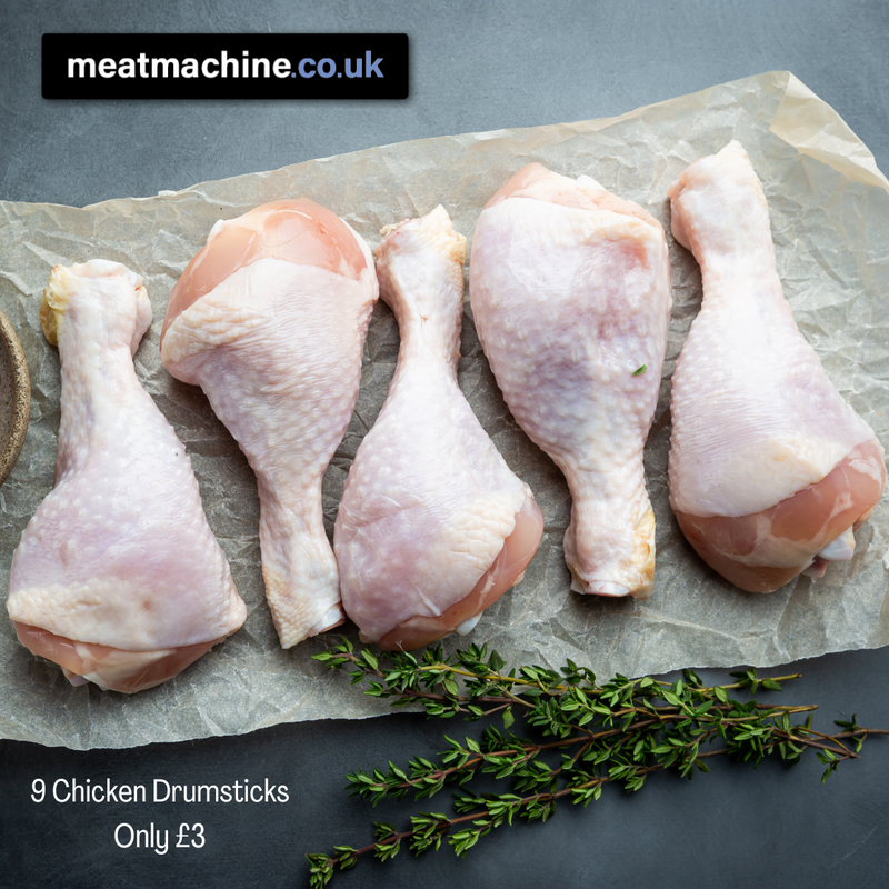 9 British Chicken Drumsticks (1kg)