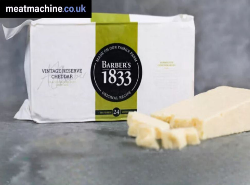 Barbers 1833 vintage cheddar cheese – premium mature British farmhouse block
