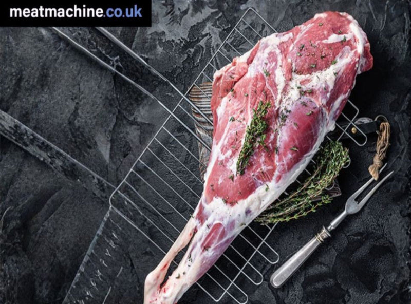 Fresh British bone-in leg of lamb – premium roasting joint with rich flavour