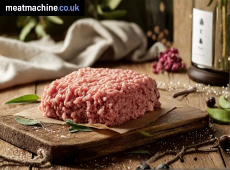 Fresh British pork mince – lean, tender premium butcher pork for cooking