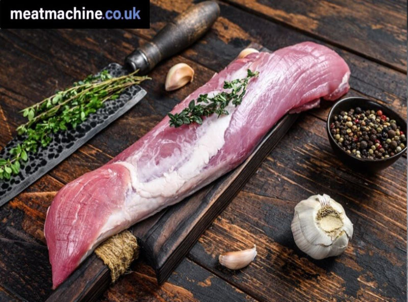 “Fresh British pork tenderloin – lean, tender premium butcher cut”