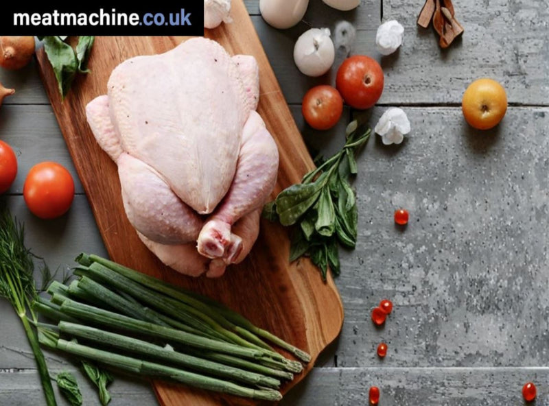 “Fresh whole British chicken – high-quality, oven-ready roast poultry”