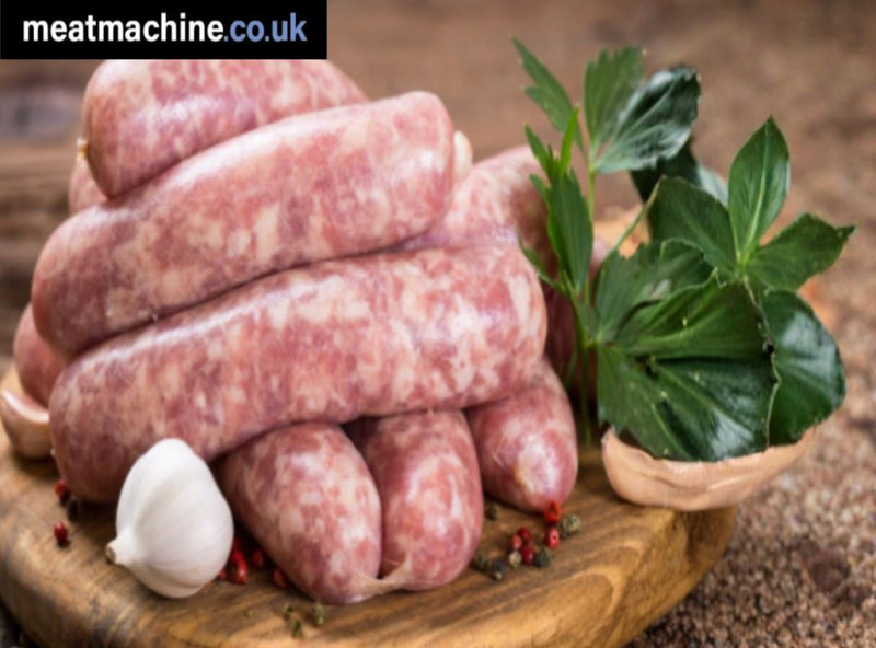 Handmade Garlic & Herb Jumbo Pork Sausages