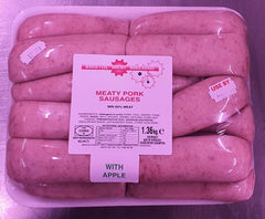 Bristol Meat Machine Sweet Apple & Prime Pork Sausages.