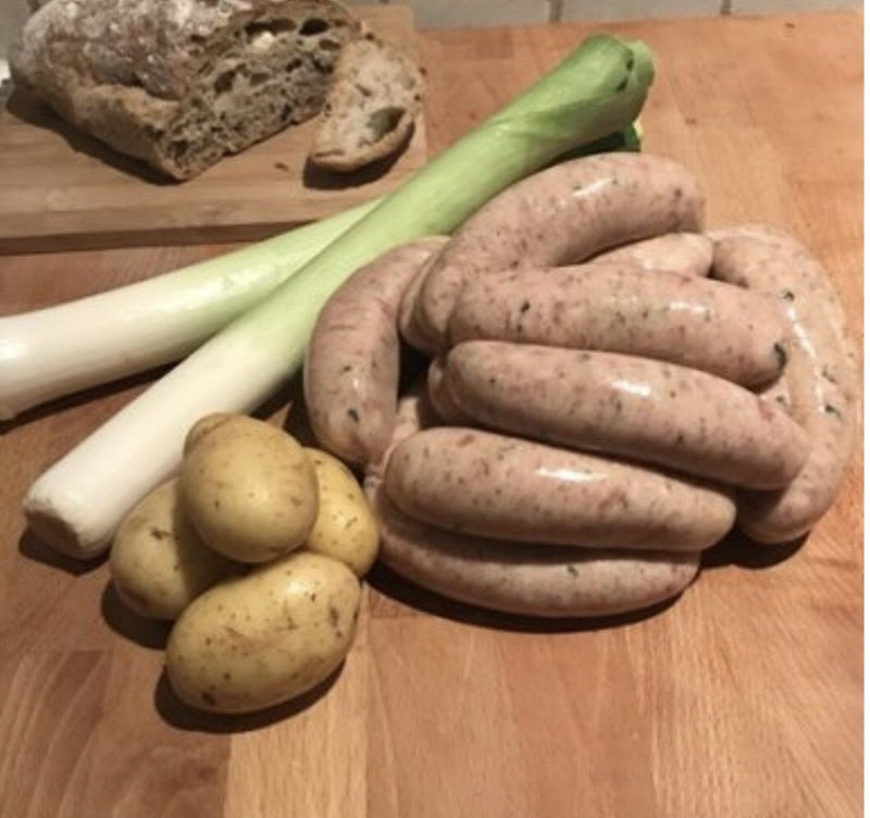 British Pork & Leek Sausages Meat Delivery Service