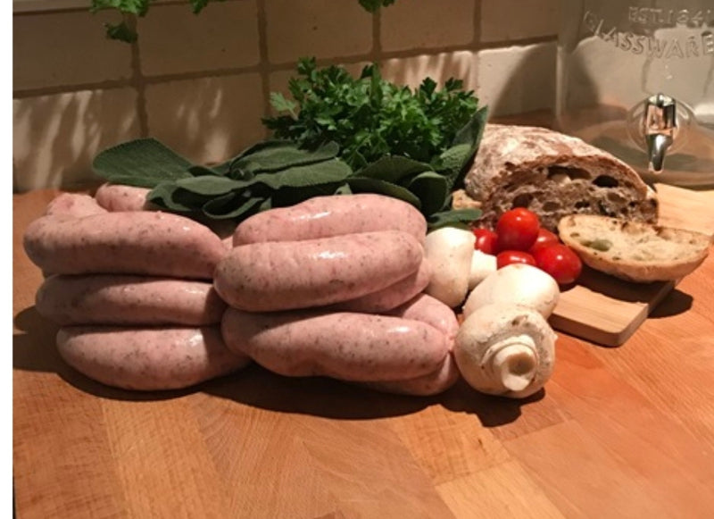 Handmade Garlic & Herb Jumbo Sausages